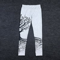 Xinqinghao joga hlače Žene žene tiskane sportove joga vježba teretana fitness vježbe hlače bijele joge hlače s džepovima bijeli m