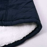 Ziwimk Zimske jakne za žene, žene s dugim rukavima punim zip Poly Thermal Basic Jacketv, XXL
