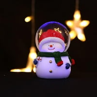 Božićni snježni globus, promjena boje osvijetljenog snježnog svijeta, božićna voda vrtlog sjaja sa dekorom Santa, kristalna kugla za djecu