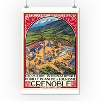 Grenoble - Izložba Internacionala Houille Blanche Poster Francuska C