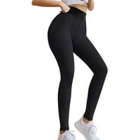 HHEI_K pamučne joge hlače ženske rastezanje joge gamaše fitness trčanje teretane sportove pune dužine aktivne hlače