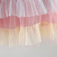 Djevojke toddlera haljina ljetne bez rukava postepena promjena leteći rukavi sweet torte mrežaste haljine sandress dječje zabave