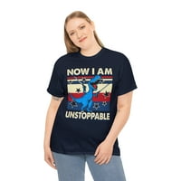 Sada sam nezaustavljiva košulja, smiješna majica dinosaura, smiješna T-re rei grafička majica