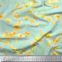Soimoi Poly Georgette tkanina od maslaca cvjetni otisak šivaći tkanina dvorište široko