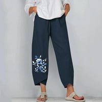 GAECUW posteljine za žene široke nožne hlače Redovne fit duge hlače Lounge pantalone Duks Ležerne prilike