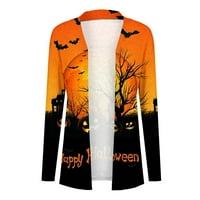 Bazyrey Halloween Cardigani s dugim rukavima za ženeFashion Casual Custo Boja prsa s dugim rukavima