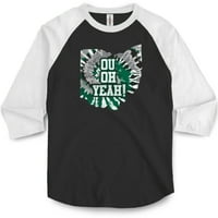 Univerzitet Ohio Bobcats O oh Da, Tie Tie Slatka ženska grafička bejzbol tee