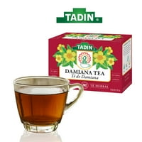 Prirodni biljni čaj Tadin Damiana. Podignite svoju strast. Kofein besplatno. Čajne vrećice. 0. Oz. od