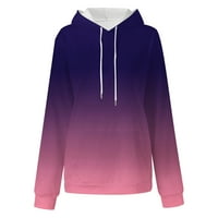 Hoodies idoravan za žene zazor jesen zimski ženski modni ispisani džep dugi rukav bluza Ležerne tipke Dupke Dugme