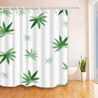 Tropsko listovi poliesterske tkanine kupaonica za zavjese za tuš