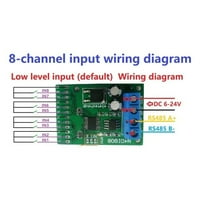 8ch ulaz izlaz Digitalni prekidač TTL LVTTL OS RS IO upravljački modul Modbus RTU ploča za PLC relej