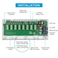 Arealer Smart Hub kontroler 8-kanalni koncentrator sa pokazateljima za podno grijanje sustav klima uređaja Plinski kotler kotla za cirkulaciju