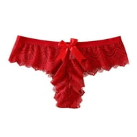 Štiće za žene za žene Super Comfort Pamuk Bikini donje rublje Crveno s