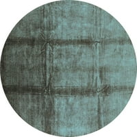 Ahgly Company u zatvorenom okrugli orijentalno svijetlo plavi industrijski prostirki, 3 'krug