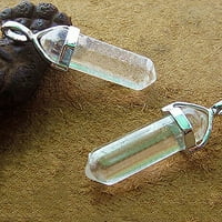 Shulemin Fau Gemstone Rock Natural Quartz ljekovite point Čakra Reiki Privjesak ogrlica od konopa
