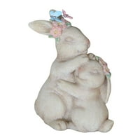 Glad zagrljaj uskršnjih ukrasi zeko-bijeli veliki zečji figurice velike veličine domaće vrtne proljetne