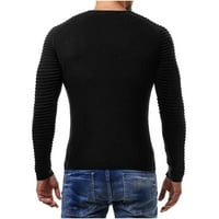 Mafytytpr veliki i visoki muški zimski džemperi čišćenje muških ležernih modnih dnevnih mišića Čovjek