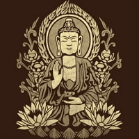 Siddhartha Gautama Budda - Mens Crvena Heather Graphic Tee - Dizajn ljudi 3xl