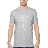 Xtrafly Wideel Muškarci TEE blagoslovljeni religiozni Isus Bog Faith Crewneck Majica