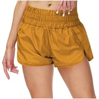 Ženske kratke hlače modne ženske pune boje casual joga hlače Svestrane psovke za psovke prozračne kratke