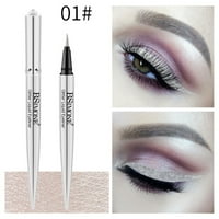 Qepwsc makeup u boji Eyeliner vodootporni ne-halo šminke šareni tečni eyeliner bisersece