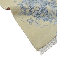 Vuna od prostiranja svilena bež Moderna ručna prekrivana skandinavska sažetak mala