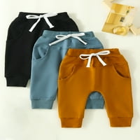 Baby Boys Hlače Dukserice Dojenčad Toddler Joggers Crckstring Elastična stručna pantalona na dnu