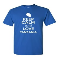 Budite mirni i ljubavni Tanzaniji Novost patriotske majice za odrasle The Tee
