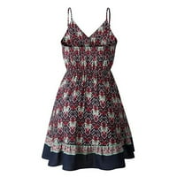 Verpetridure Maxi haljine za žene u prodaji Ženske duboke ploče V-izrez Haljine Summer Haljina s kratkim