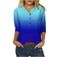 Lulshou Womens vrhovi ženska modna casual majica Flowy Tunic bluza s rukavima majica MAJI