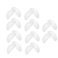 Hemoton Pairs D oblik silikonskih nosnih jastučića za podizanje povećavaju jastučiće za naočale za naočale za naočale (prozirna bijela)