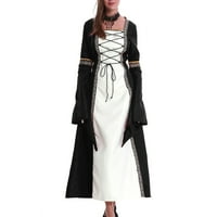 LHKED ženska klirenska haljina dugih rukava Madden NYC žena vintage haljina s kapuljačom s rukavima