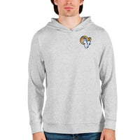 Muška antigua Heather Siva Los Angeles Rams Apsolutni pulover Hoodie