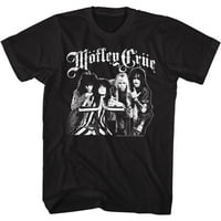 Motley Crowa Crue Crew-Front-Crna majica za odrasle kratke rukave