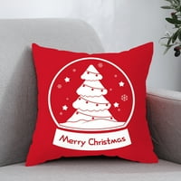 Cheers.us božićni jastuk navlake crveno bacanje jastučnice božićni ukrasi snježne pahuljice seoska kuća breskva kofer kože za kožu za kućni dekor odmor ukras
