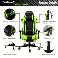 Gaming stolica, Tkanina Računarska stolica, High Back Ergonomska okretna zakretna stolica sa jastukom