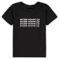 Dojenčad Black Inter Miami CF Wordmark Fade Majica
