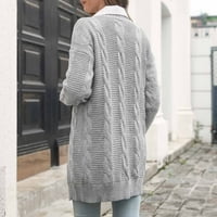 Turilly Wemens Jackets dame čišćenje, ženska modna dugih rukava čvrsta boja labavi vrhovi bluza džemper Cardigan