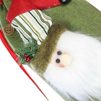 Božićni veliki poklon vrećica 3D Santa Claus Snowman Candy torbica KIDY XMAS ukras Novogodišnja vreća za vezanje