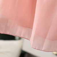 Njshnmn Baby Girl Haljina bez rukava Cvjetni ispis Slojred tille haljina djevojke princeze haljine ružičaste, 2- godine