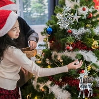 Miayilima Božićni ukrasi Božićne ukrase drvca Božićni prozirni akrilni elks snježne ukrase Božićni ukrasi