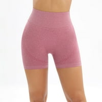 Yubatuo kratke hlače za žene modne čvrste boje prozračne tri boda joga hlače koje rade sportske kratke