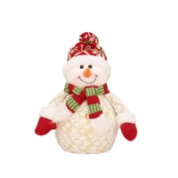 Božićna plišana lutka punjena snjegović starčene igračke ukrasi za zabavu poklon kućni dekors stolpop Xmas Ornament