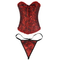 Qonioi korzet vrhovi za žene plus veličine Jedno donje rublje za žene, ženska mreža Ruched corset top
