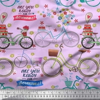 Tekst tkanine Soimoi Velvet, cvjetni i biciklistički prevoz od tiskane tkanine sa dvorištem široko