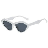 Pokloni za žene Yohome Clearance Odrasle sunčane naočale Vintage Ovalni oblik UV zaštita Zrcali su šarene sunčane naočale smeđe boje