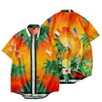 Muške kostične košulje Havajske cvjetne majice za muškarce Boy ljetni odmor na plaži Ležerne majice