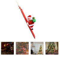 Plish Santa za dekor dekorativne zabave Božićna djeca isporučuje Claus Tree Toys Home Ornament Xmas Electric na odmoru Zidne ukrase Pokloni Lutka Lutka zanimljivanje