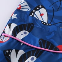 Ženski vrhovi Ženski V-izrez Kratki rukav Graphic Printcks Pocket T-majice Dame Košulje za žene Tamno plava XXL