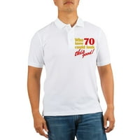 Cafepress - Funny 70th rođendan Gag poklon za golf majicu - Golf košulja, Pique Knit Golf Polo